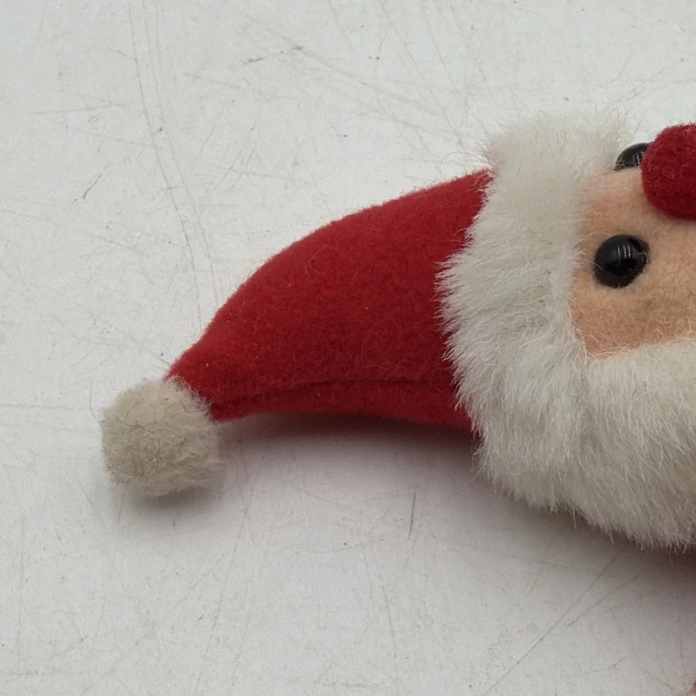 Vintage Christmas Hair Pony Tail Scrunchie Scrunchy Santa Claus